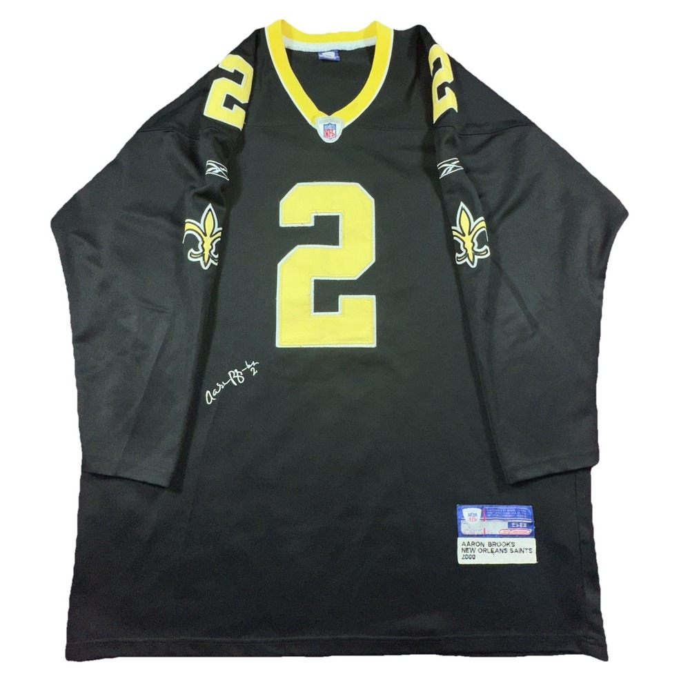 New Orleans Saints Aaron‎ Brooks NFL Reebok On Field Football Jersey Size 58 6XL